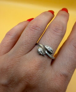 Sterling silver ring Soviet 90s Uk size T#9