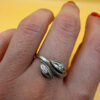 Sterling silver ring Soviet 90s Uk size T#9