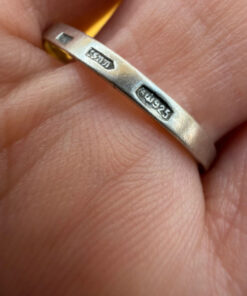 Sterling silver ring Soviet 90s Uk size T