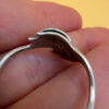 Sterling silver ring Soviet 90s Uk size T#9