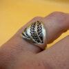Gorgeous Soviet sterling silver ring Uk size Q