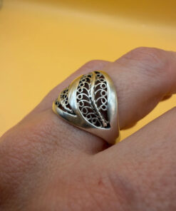 Gorgeous Soviet sterling silver ring Uk size Q