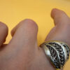 Gorgeous Soviet sterling silver ring Uk size Q