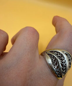 Gorgeous Soviet sterling silver ring Uk size Q
