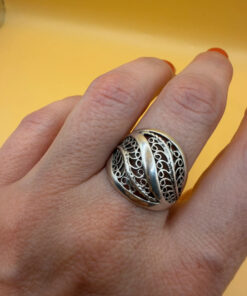 Gorgeous Soviet sterling silver ring Uk size Q