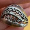 Gorgeous Soviet sterling silver ring Uk size Q