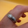 Religious Sterling Silver Ring, UK Size R – Engraved “Save, O Lord, Save and Protect Me”