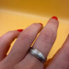 Religious Sterling Silver Ring, UK Size R – Engraved “Save, O Lord, Save and Protect Me”