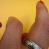 Religious Sterling Silver Ring, UK Size R – Engraved “Save, O Lord, Save and Protect Me”
