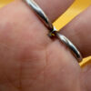 Double Finger Ring (Knuckle Ring), UK Sizes M,P, Featuring Natural Opal