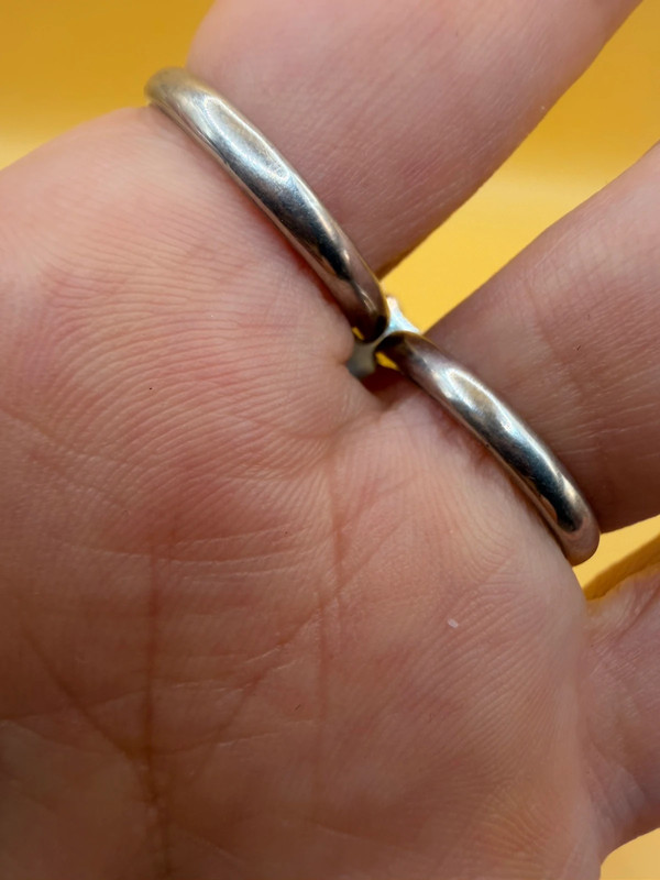 Double Finger Ring (Knuckle Ring), UK Sizes M,P, Featuring Natural Opal