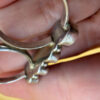 Double Finger Ring (Knuckle Ring), UK Sizes M,P, Featuring Natural Opal