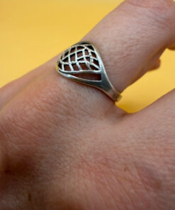 Sterling silver ring Soviet Uk size O