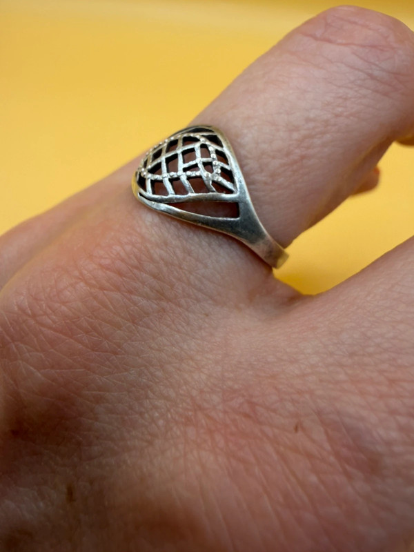 Sterling silver ring Soviet Uk size O