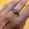 Sterling silver ring Soviet Uk size O