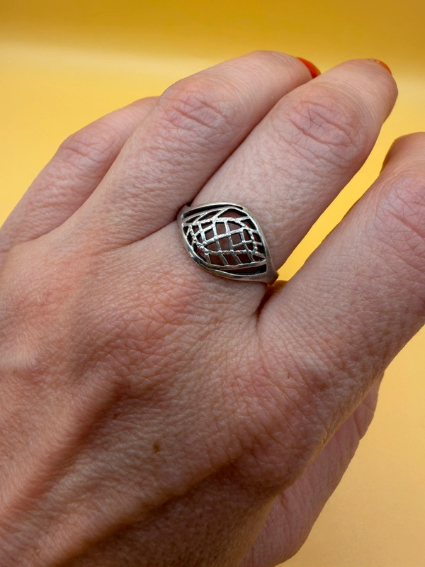 Sterling silver ring Soviet Uk size O