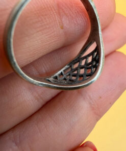Sterling silver ring Soviet Uk size O