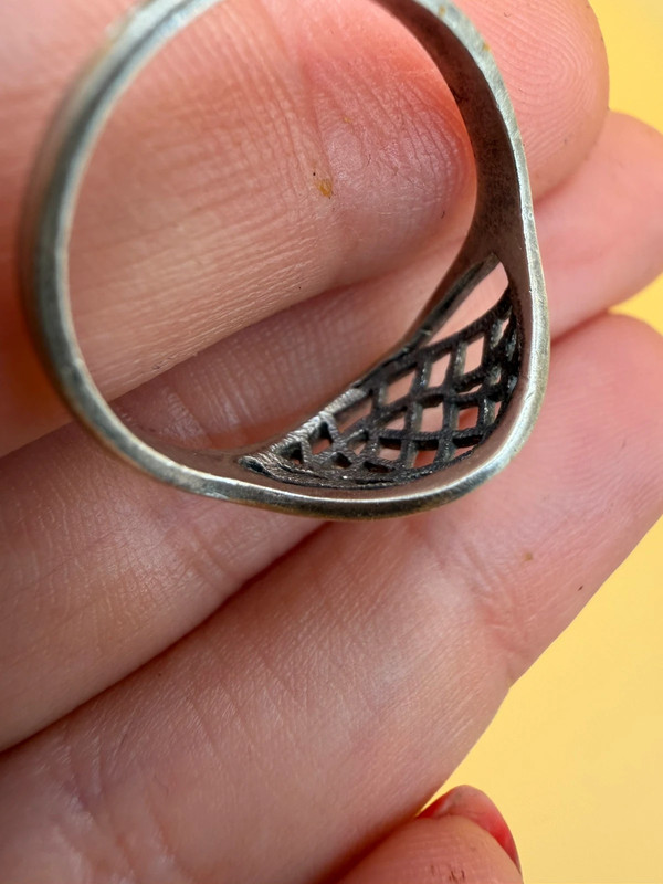 Sterling silver ring Soviet Uk size O