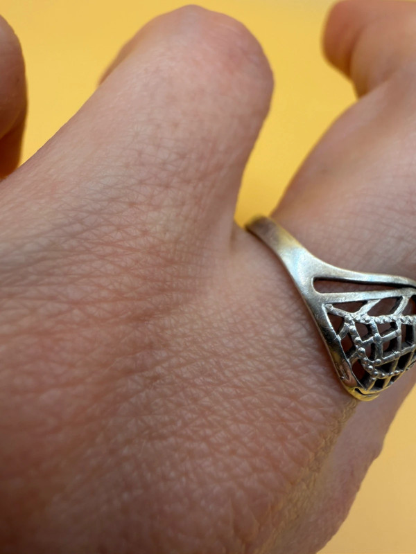 Sterling silver ring Soviet Uk size O