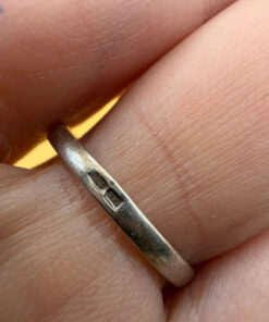Soviet-era ring, 90s, sterling silver, grape motif, UK size P