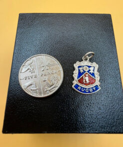 Vintage 925 Sterling Silver Rugby Enamel Shield#39