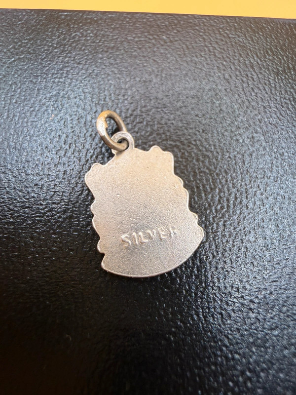 Vintage 925 Sterling Silver Rugby Enamel Shield#39