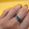 Soviet sterling silver ring 60s Uk size S#39
