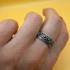 Soviet sterling silver ring 60s Uk size S#39