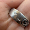 Soviet sterling silver ring 60s Uk size S#39