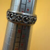 Soviet sterling silver ring 60s Uk size S#39