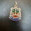 vintage english sterling silver enamel windsor castle fob charm pendant bracelet39