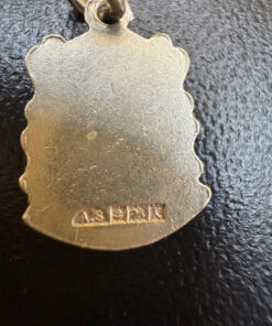 vintage english sterling silver enamel windsor castle fob charm pendant bracelet39
