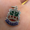 vintage english sterling silver enamel windsor castle fob charm pendant bracelet39