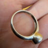 Beautiful sterling silver ring Uk size M with round CZ#46