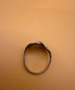 Vintage Sterling silver ring with stones Uk size P