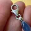 Silver bracelet with an incredibly beautiful natural kyanite, 19 centimeters in size.#39