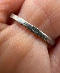 Uk size M1/2 sterling silver ring butterfly 39