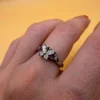 Uk size M1/2 sterling silver ring butterfly 39