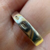 Sterling silver ring with pearl Uk size L 1/2 #111