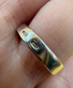 Sterling silver ring with pearl Uk size L 1/2