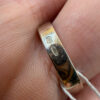 Natural coral sterling silver ring Uk size L#111