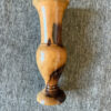 vintage hand-turned olive wood vase.