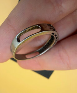Uk size T, sterling silver ring
