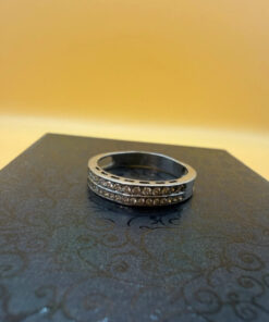 Uk size T, sterling silver ring #133