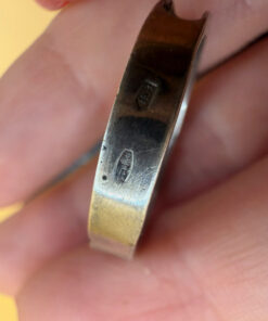 Uk size T, sterling silver ring