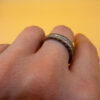 Uk size T, sterling silver ring #133