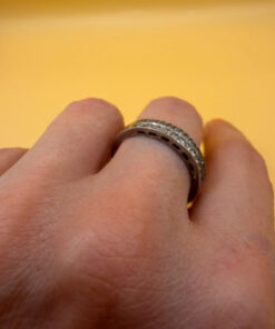 Uk size T, sterling silver ring