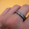 Uk size T, sterling silver ring #133