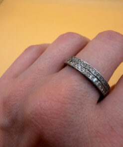 Uk size T, sterling silver ring