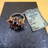 Natural Tourmaline Ring, 925 sterling silver, multi color natural tourmaline ring Uk size K#133